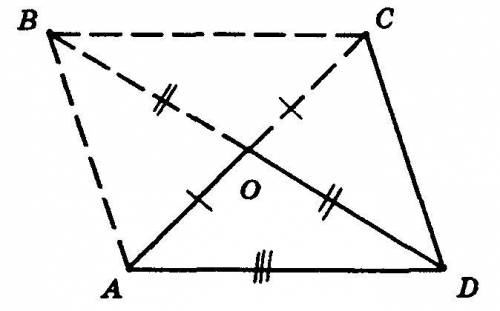 Постройте параллелограмм по сторонам и двум диагоналям