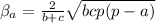 \beta _a= \frac{2}{b+c} \sqrt{bcp(p-a)}