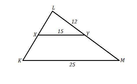 30 прямая, параллельная стороне km треугольника klm, пересекает стороны kl и lm в точках x и y соотв