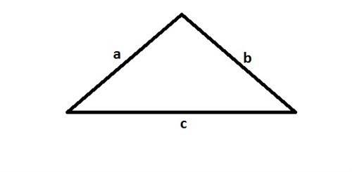 Виміряй сторони трикутника.знайти його парамитри