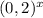 (0,2)^{ x}