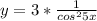 y=3* \frac{1}{ cos^{2}5x }