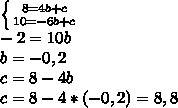 Точка а (2; 2), в(4; 8) и с(-6; 10)- вершины параллелограмма abcd.напишите уравнение прямой ad