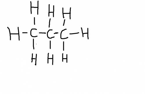 Какая структурная формула соответствует пропану