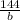 \frac{144 }{b}