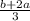 \frac{b+2a}{3}