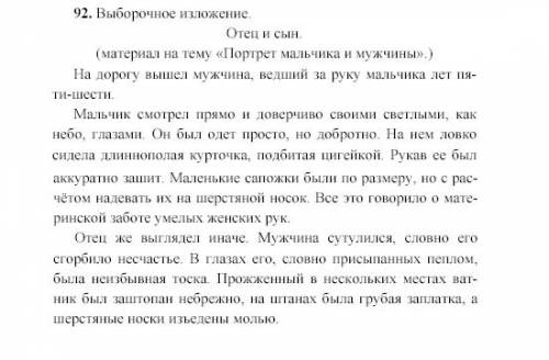 Язык,7 класс.баранов,ладыженская(сине-белый учебник),надо придумать изложение на темы: портрет маль