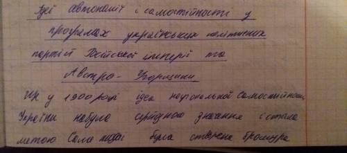 Ідеї автономії і самостійності в програмах українських політичних партій російської імперії та австр