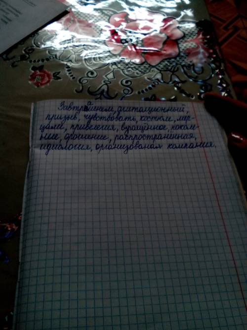 Слова к словам: завтр_шнем, аг_тационный пр_зыв, чу_ствовать, к_стюм, м_рцали, пр_в_легия, взр_щённо