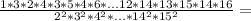 \frac{1*3*2*4*3*5*4*6*...12*14*13*15*14*16}{2^2*3^2*4^2*...*14^2*15^2}=