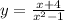 y = \frac{x+4}{x^{2}-1 }