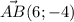 \vec{AB} (6;-4)