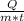 \frac{Q}{m*t} &#10;