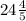 24 \frac{4}{5}