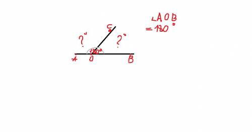 Решить: луч oc делит развернутый угол aob на два смежных угла аос и вос так, что угол аос в 3 раза б