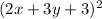 (2x+3y+3)^2