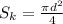 S_{k} = \frac{ \pi d^2}{4}