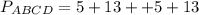 P_{ABCD} =5+13++5+13