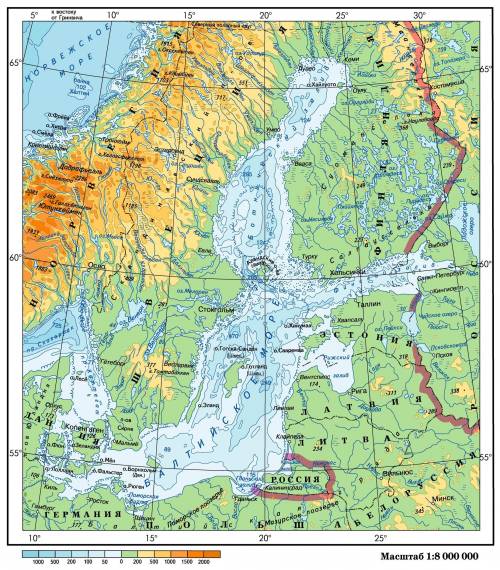 План описания моря. 1-положение моря между параллелями и меридианами 2-тип моря 3-распределение темп