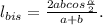 l_{bis}= \frac{2abcos \frac{ \alpha }{2} }{a+b}.