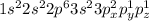 1s^22s^22p^63s^23p_{x}^2p_{y}^1p_z^1