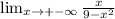 \lim_{x \to +-\infty} \frac{x}{ 9- x^{2}}