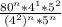 \frac{80^n*4^1*5^2}{(4^2)^n*5^n}