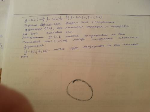 Доказать, что функция непрерывна на всей числовой оси. y=sin((1-3x)/2)