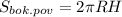 S_{bok.pov}=2 \pi RH