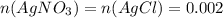 n(AgNO_3)=n(AgCl)=0.002