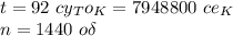 t=92 \ cy_To_K=7948800 \ ce_K \\ n=1440 \ o\delta