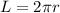 L=2 \pi r