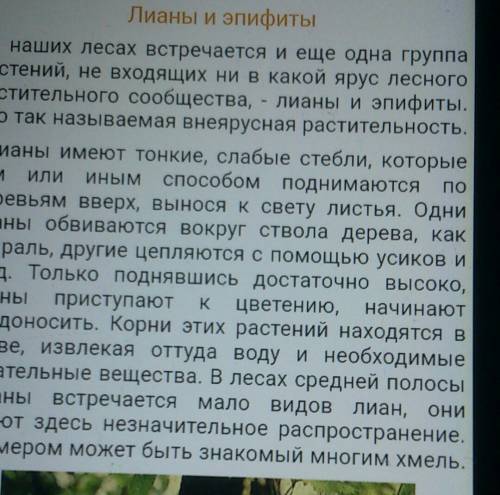 Какие сходства есть у деревьев ,лиан ,у эпифитных растений и у водных растений ?