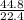 \frac{44.8}{22.4}