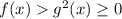 f(x)g^2(x)\geq 0