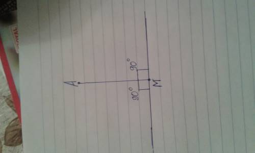 Построй два прямых угла с вершиной в точке а так, чтобы одна сторона каждого угла совпадала со строн