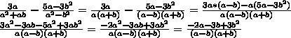 X^2-2x+1/x^3-x^2-x+1 выполните действия : 3a/a^2+ab-5a-3b/a^2-b^2