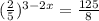 (\frac{2}{5})^{3-2x}= \frac{125}{8}