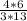 \frac{4 * 6}{3 * 13}