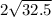 2 \sqrt{32.5}