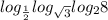 log_{\frac{1}{2}}log_{\sqrt{3}}log_28