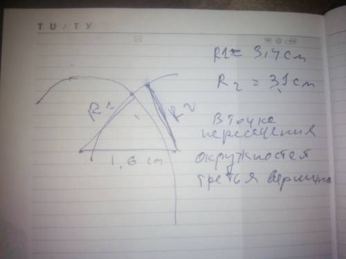 Постройте треугольник со сторонами 1,6 см, 3,4 см и 3,1 см