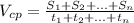 V_{cp}= \frac{S_{1}+S_{2}+...+S_{n}}{t_{1}+t_{2}+...+t_{n} }