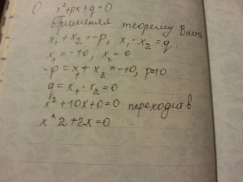 Составьте уравнение по его корням, -10 и 0.