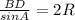 \frac{BD}{sinA} =2R