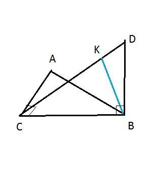 Дан прямоугольный треугольник абс(угол с равен 90 градусов) прямая бд перпендикулярна плоскости абс