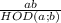 \frac{ab}{HOD(a; b)}