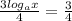 \frac{3log_ax }{4} = \frac{3}{4}