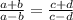 \frac{a+b}{a-b}= \frac{c+d}{c-d}