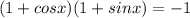 (1+cosx)(1+sinx)=-1